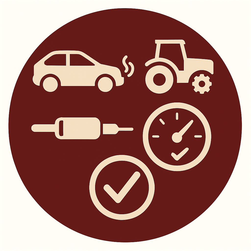 Abgas-Test (Benzin/Diesel & Bau-/Landmaschinen)